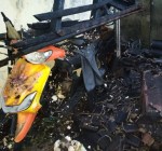 Salah satu sepeda motor yang ikut terbakar. (internet)