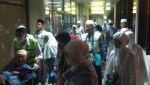 Jamaah haji Debarkasi Batam saat tiba di Batam. (istimewa)