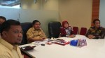 Wakil Bupati Natuna, Ngesti Yuni Suprati bersama Plt Sekretaris BNPP, Suhajar Diantoro, dan anggota DPR Kepri Ilyas Sabli dan Hadi Candra di Kantor BNPP Kebon Sirih, Jakarta, Selasa, (29/10) kemarin. (istimewa)