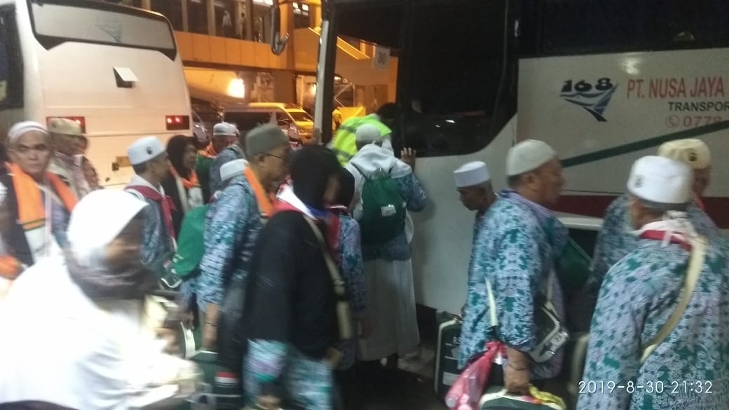 Kloter 16 saat tiba di Batam, Jumat (30/8/2019) (istimewa)