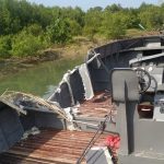 Speed Boat yang diduga mengalami laka laut dengan SB milik BC Kepri. (istimewa)