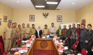 Foto bersama Bupati KKA, Abdul Haris, SH usai audiensi di BNPP. (istimewa)