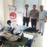 Kepala PT Jasa Raharja (Persero) Cabang Kepri, Tamrin Silalahi di sela-sela acara. (damri/haluankepri.com)