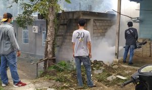 Fogging yang dilakukan oleh Dinas Kesehatan (istimewa)