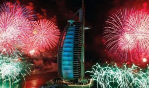 Kembang api di Dubai. (internet)