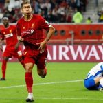 Roberto Firmino usai cetak gol. (internet)